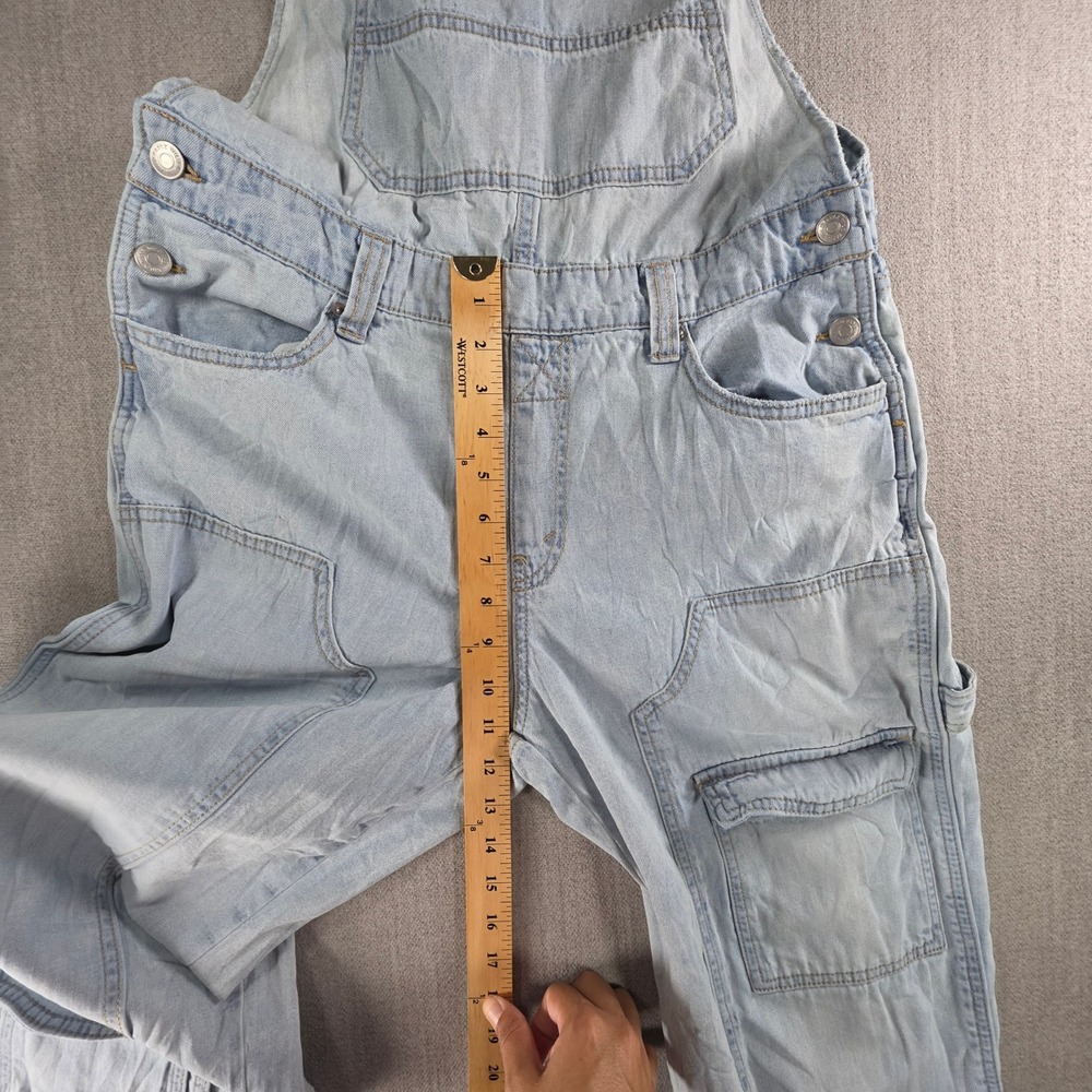 Wild Fable Denim Overalls Womens Small Light Blue Cargo‎ Utility Cotton - Picture 6 of 16